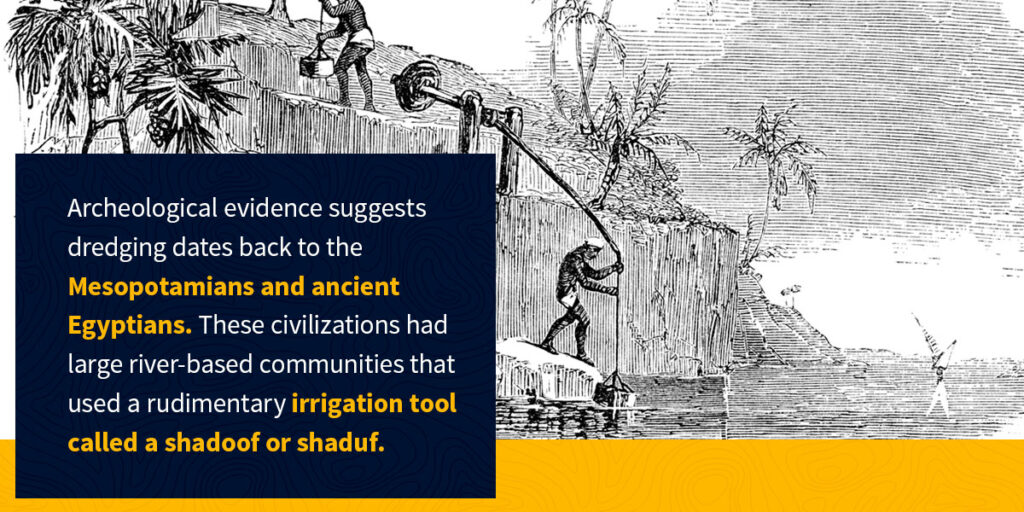 Dredging in ancient civilizations